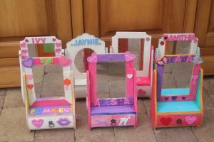 kinderfeest workshop kapspiegeltjes verven en versieren