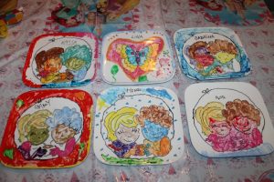 Creatieve workshop servies beschilderen
