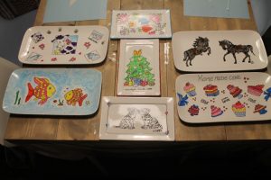 Creatieve workshop servies beschilderen