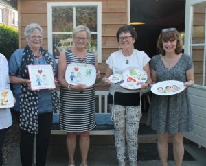 Creatieve workshop servies beschilderen 