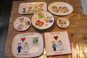 Creatieve workshop servies beschilderen 